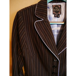 My Michelle Jackets & Coats - NWT blazer / suit jacket black with blue pinstripe My Michelle Jackets & Coats - NWT blazer / suit jacket black with blue pinstripe
